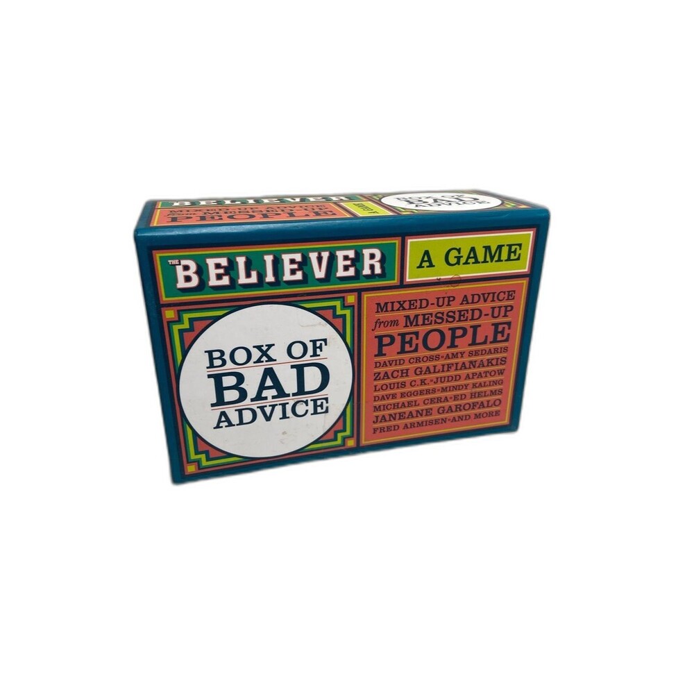 Box of Bad Advice Party Game by – Teal and Multicolor